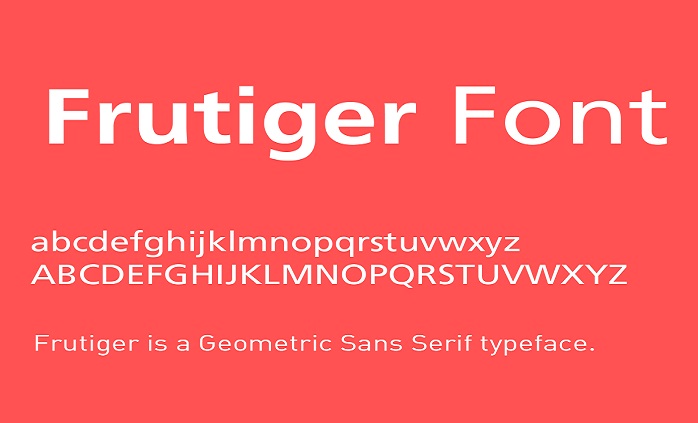 frutiger light font free download