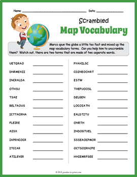 vocabulary map pdf